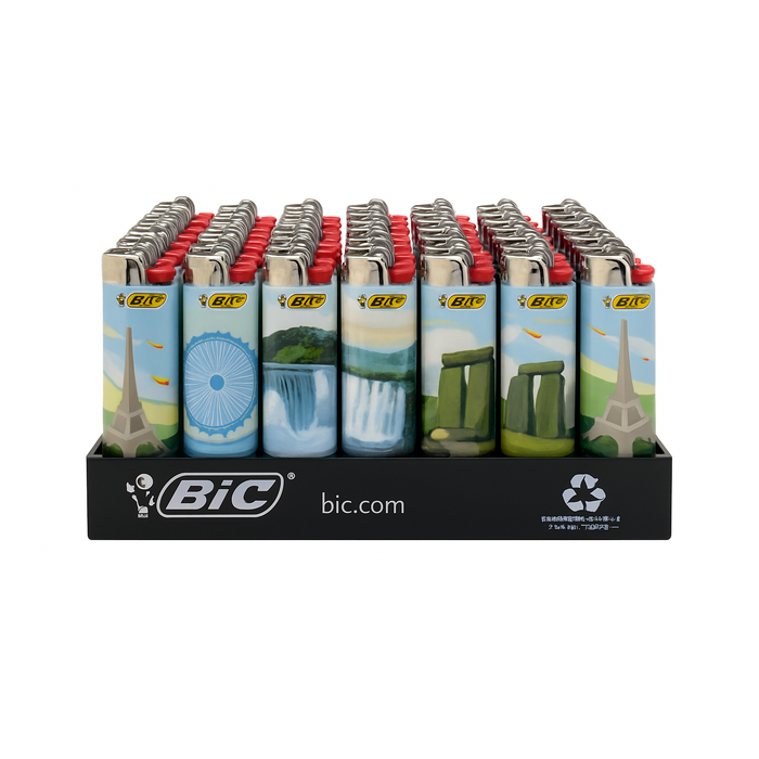 Bic | Regular Lighter [Maxi Travel] - Display of 50 Lighter ONE