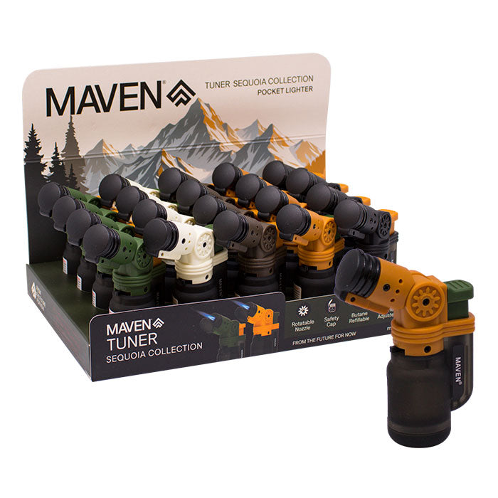 MAVEN | TUNER SEQUOIA COLLECTION Torch lighter Display of 20 Torch ONE