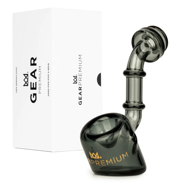 GEAR Premium® | 4" Odin Upright Sherlock Hand Pipe Glass Pipe West Coast Gifts Smoke