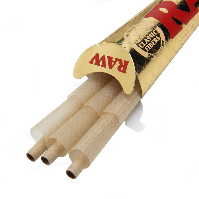 RAW | Ethereal King Size Unrefined Pre-Rolled Cones – 3 Pack (Box of 32) Pre-rolled Cone (Display Pack) ONE