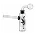3.5" Glass Oil Burner Water Pipe with Cannabis Leaf Design – 22-Piece Jar Glass Rig Super Supplys Inc Default Title
