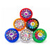 63mm Rainbow Flower 4-Part Plastic Grinder – 12 PCS Display Display Pack Super Supplys Inc
