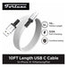 Fortune | 10ft USB-A to USB-C Braided Fast Charging Cable – 3A Charging Cable · Accessory Fortune
