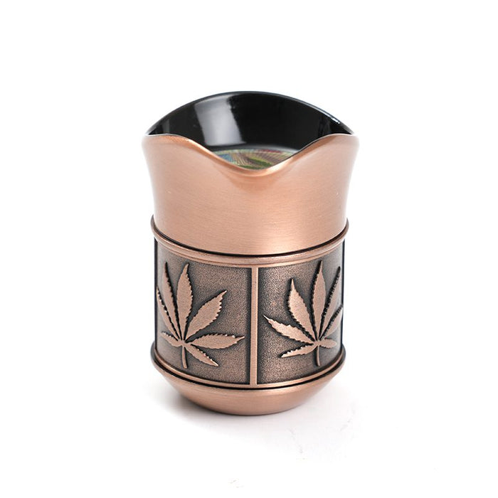 4 Parts 50mm Kettle Shape Metal Grinder Box of 6 [SMJL-008] Display Pack Canadian Distributor