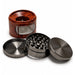 55mm 4-Piece Wood-Grain Wrap Metal Grinder Display Pack Super Supplys Inc