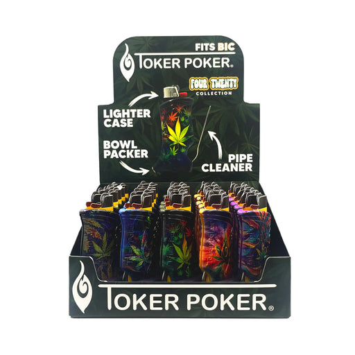Toker Poker® | BIC® Lighter – Assorted(25-PC Display) Lighter Toker Poker Four Twenty