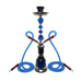 Zebra Flagship 2 Hose Hookah 28" Tall Hookahs Jatiimports LLC BLUE