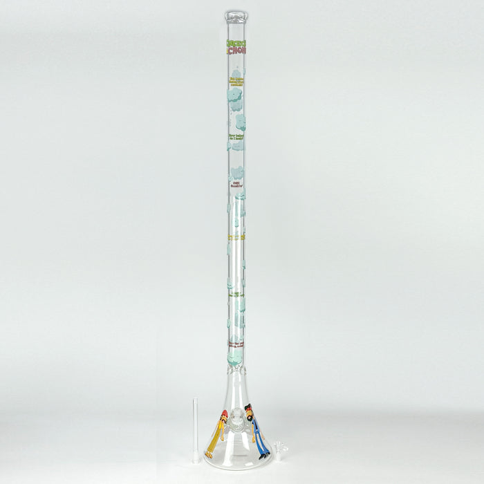 Cheech & Chong® Glass | 48" Tall 7mm Thick How High Are You Bell Base Water Pipe Glass Bong West Coast Gifts