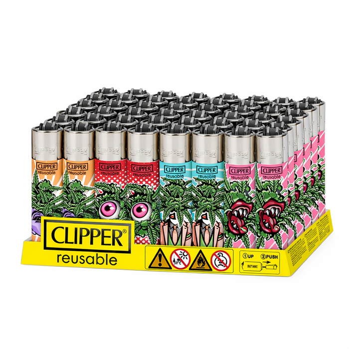 CLIPPER | Out of Weed DESIGN Display of 48 Lighter ONE