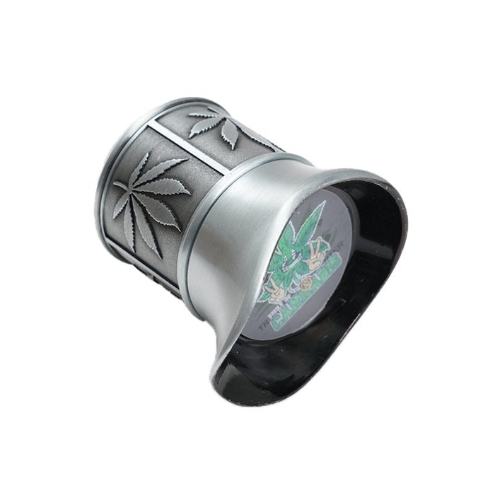 4 Parts 50mm Kettle Shape Metal Grinder Box of 6 [SMJL-008] Display Pack Canadian Distributor