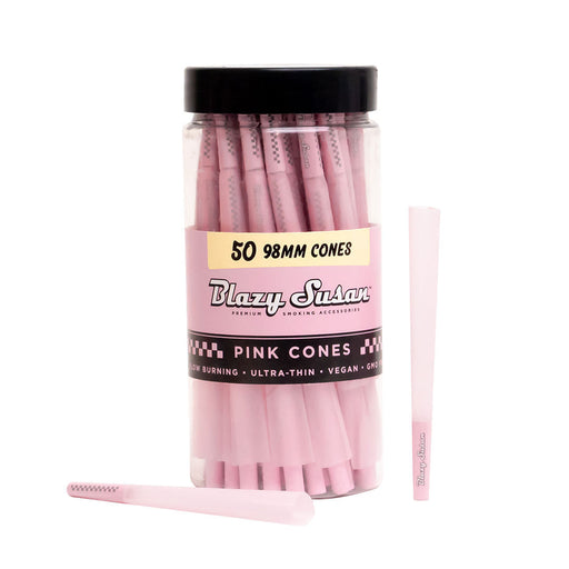 Blazy Susan | Pink 98mm Cones Pack of 50 Pre-rolled Cone ONE