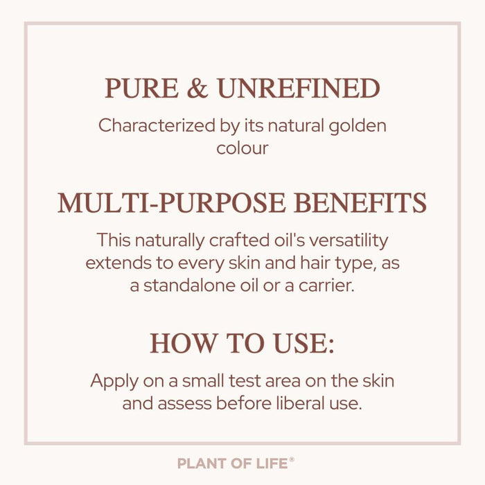 Plant of Life | Organic Jojoba Oil for strengthening Hair & Skin (120ml) Skincare Neo Wholesale Co.