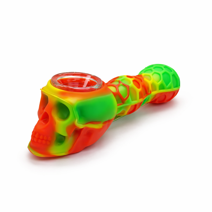 4.5" Skull Head Silicone pipe Silicone Pipe NIBO Distribution Color-2