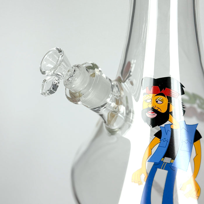 Cheech & Chong® Glass | 48" Tall 7mm Thick How High Are You Bell Base Water Pipe Glass Bong West Coast Gifts