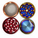 60mm Zinc Alloy 4-Piece Herb Grinder – 6PCS Display Display Pack Super Supplys Inc
