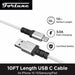 Fortune | 10ft USB-A to USB-C Braided Fast Charging Cable – 3A Charging Cable · Accessory Fortune