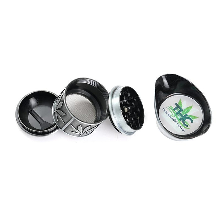 4 Parts 50mm Kettle Shape Metal Grinder Box of 6 [SMJL-008] Display Pack Canadian Distributor