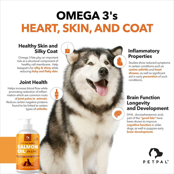 PetPal | Pure Wild Alaskan Salmon Oil for Dogs & Cats