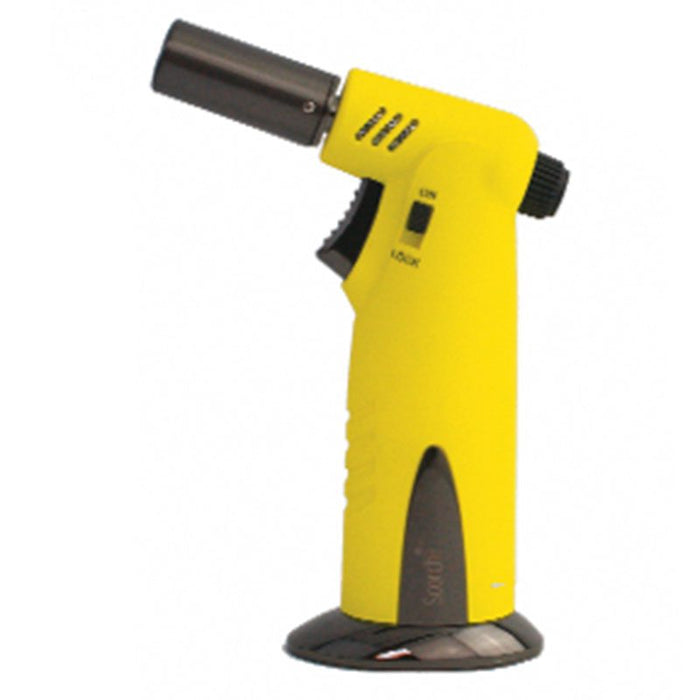 Scorch Torch | Turbo 45 Degree Single Jet Torch Lighter [51624] Lighters Canadian Distributor Yellow