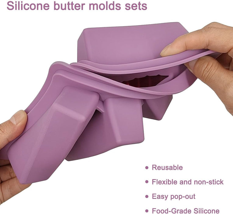 Silicone Butter Mold with Lid [K058] Mold YHS Smoke