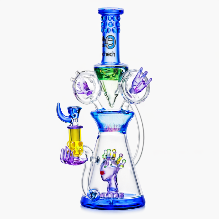 Cheech Glass | 13.5" Tentacle Monster [CHE 316/317] Glass Bong Smoking Cat Distribution Blue [CHE 31]