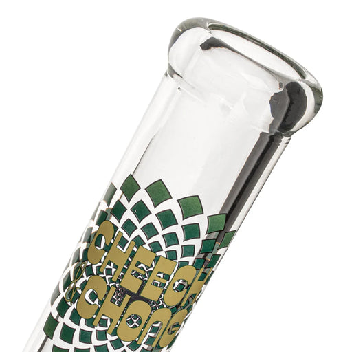 Cheech & Chong® Glass | 15" 7mm Thick Fibonacci Beaker Base Water Pipe [CC163] Glass Bong Smoking Cat Distribution