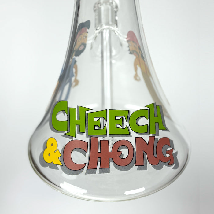 Cheech & Chong® Glass | 48" Tall 7mm Thick How High Are You Bell Base Water Pipe Glass Bong West Coast Gifts