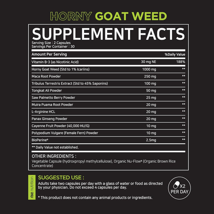 rise nutrition Horny Goat Weed One Wholesale Canada
