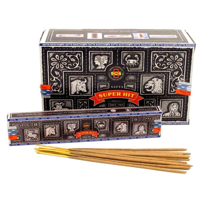 Satya | Nag Champa Super Hit Box of 12 Incense Bongzie Smokes