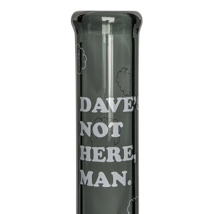 Cheech & Chong® Glass | 10" Dave's Not Here, Man Beaker Base Water Pipe [CC159] Glass Bong Smoking Cat Distribution