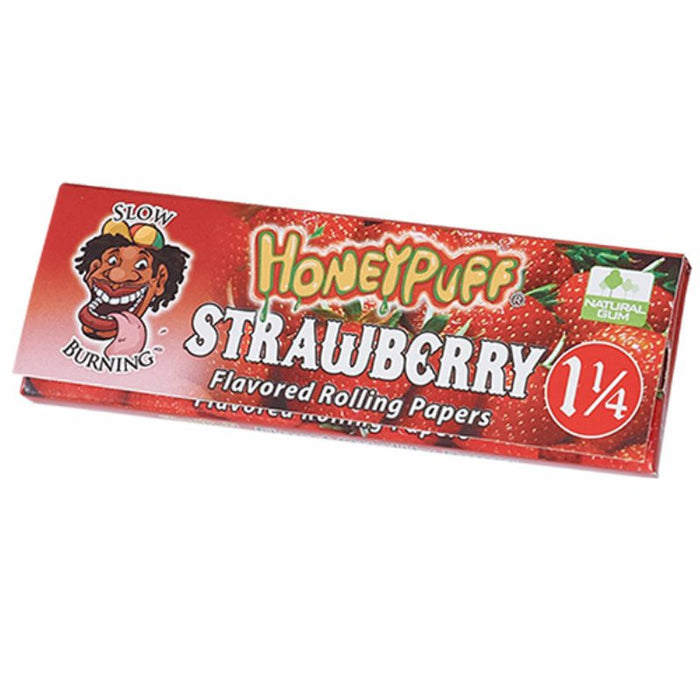 Honey Puff | Slow Burning Flavored Rolling Paper-12 booklets/display [P802x] ROLLING PAPER Canadian Distributor Strawberry