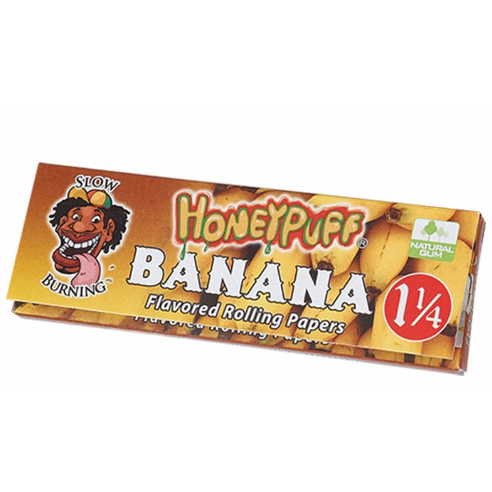 Honey Puff | Slow Burning Flavored Rolling Paper-12 booklets/display [P802x] ROLLING PAPER Canadian Distributor Banana