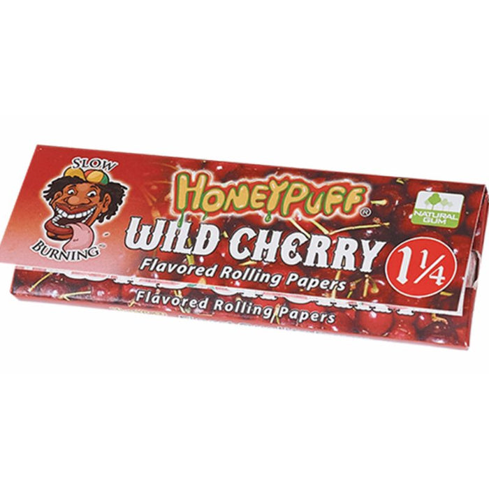Honey Puff | Slow Burning Flavored Rolling Paper-12 booklets/display [P802x] ROLLING PAPER Canadian Distributor Wild Cherry