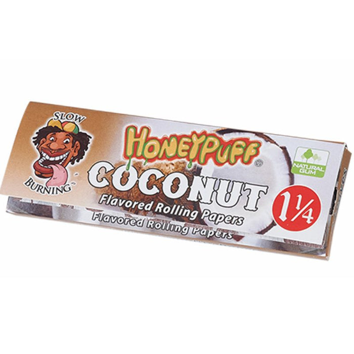 Honey Puff | Slow Burning Flavored Rolling Paper-12 booklets/display [P802x] ROLLING PAPER Canadian Distributor Coconut