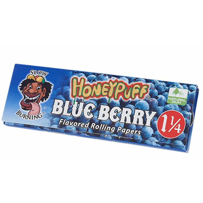 Honey Puff | Slow Burning Flavored Rolling Paper-12 booklets/display [P802x] ROLLING PAPER Canadian Distributor Blueberry