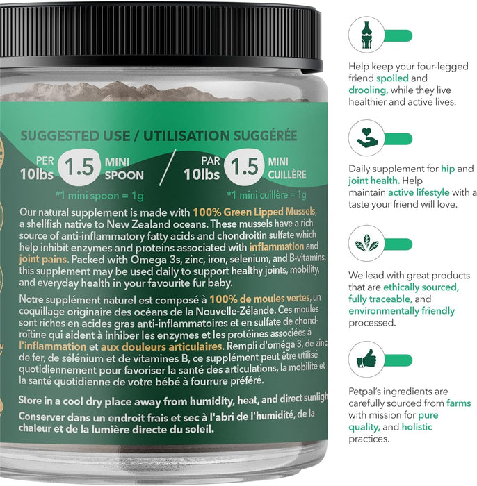 PetPal | New Zealand Green Mussel Powder for Dogs For Pet Neo Wholesale Co.