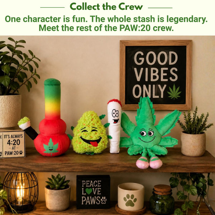 Mary Jane the Weed Leaf | 420 Dog Toy & Collectible Plush For Pet PAW20