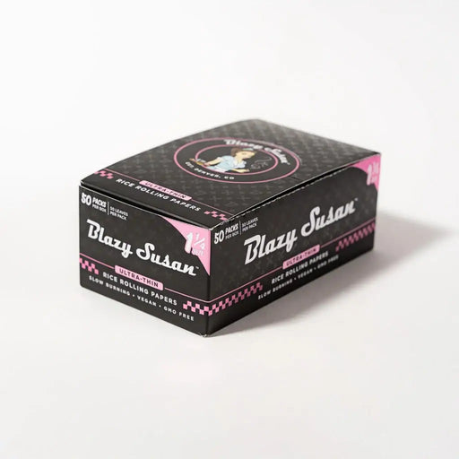 Blazy Susan | 1 ¼″ Ultra-Thin Rice Papers – 50 Count 1 - 1/4" Size Smoking Cat Distribution