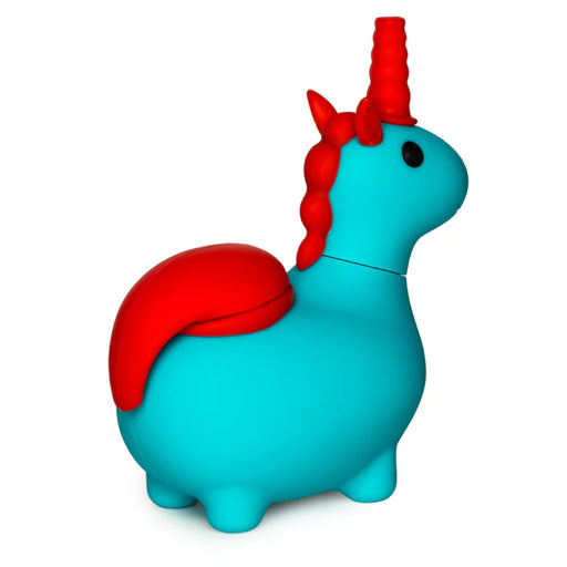 LIT® Silicone | 4.75" Unicorn Hand Pipe (TS195Pi) Silicone Pipe Smoking Cat Distribution Blue