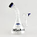 Wicked | 6" Swirl Dab Rig Glass Bong Super Supplys Inc Blue