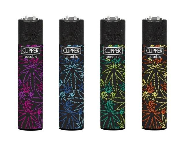 CLIPPER | Cannabis Fluo Display of 48 Lighter ONE
