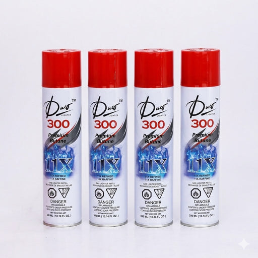 DUCO™ | 11X PREMIUM REFINED BUTANE - 300 ML PACK OF 12 Butane · Fluid ONE TRADING