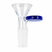 Glass Bowl with Milk Color Round Handle – 14mm (Pack of 3) Bowl · Popper 777 Smoke Milk Blue