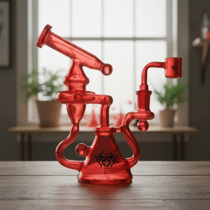 Xtreme | 7" Recycler Dab Rig Bong [XTR-MY004] – Box of 12 Glass Bong Canadian Distributor