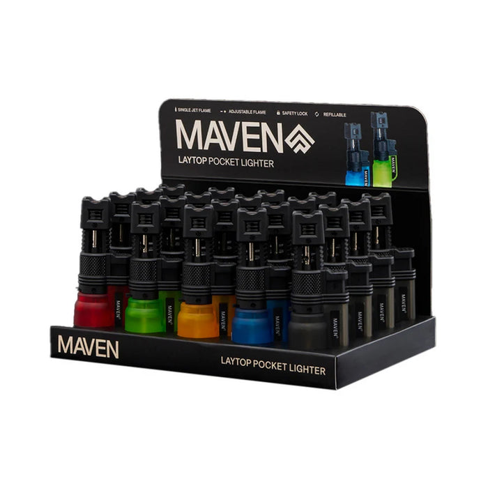 Maven | Laytop Pocket Lighter Display of 20 [AC-MV-LT1004LPL]