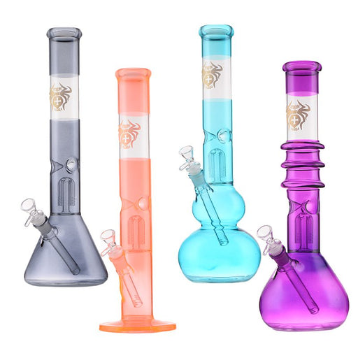 Xtreme | 16″ Glass Bong Color Percolator – Assorted (AK2019-10) Bongs Canadian Distributor