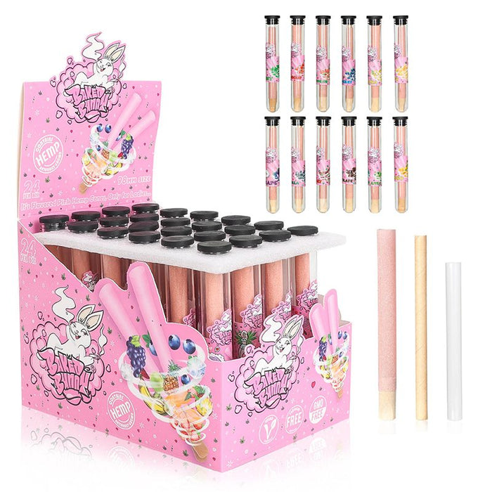 Baked Bunny Assorted 12 Flavors Mix Pre Rolled Cones Box of 24 [ART3458-BB] Pre-rolled Cone (Display Pack) Canadian Distributor