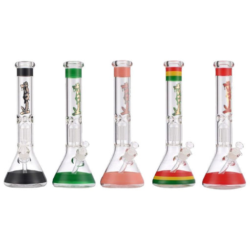 Kush | 16" 7mm Glass Beaker Bong [AK089] – Box of 6 Bongs Canadian Distributor