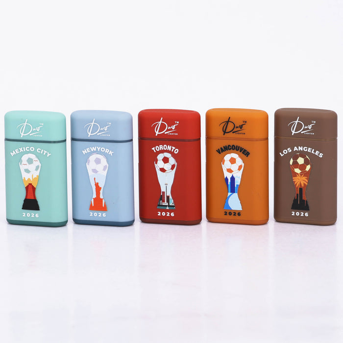 DUCO™ | AVALON – Soccer Collection Limited Edition Jet Flame Lighter (Display of 34)