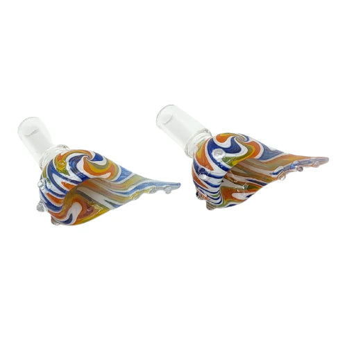 14mm Wig Wag Bong Bowl w/ handle – Assorted [BB06] Bowl · Banger · Oil Burner Small Biz Distributors